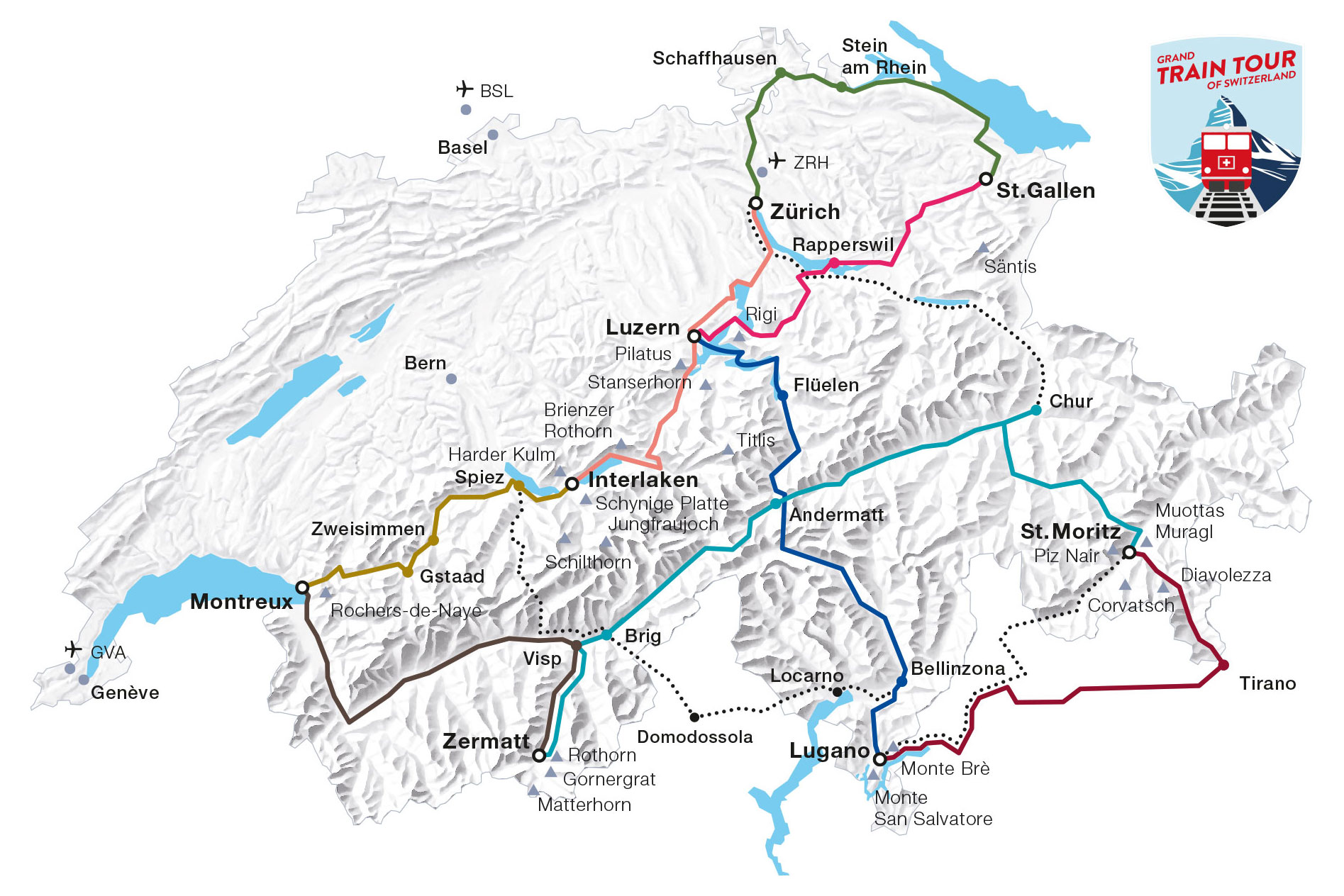 train journeys switzerland map